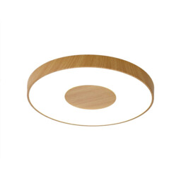 Coin Round Ceiling 100W LED With Remote Control 2700K-5000K, 6000lm, Wood Effect, 3yrs Warranty