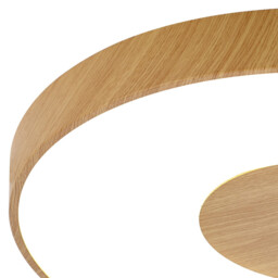 Coin Round Ceiling 100W LED With Remote Control 2700K-5000K, 6000lm, Wood Effect, 3yrs Warranty - thumbnail 5