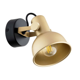 Lenora Dome Wall Lamp Gold, Black - thumbnail 2
