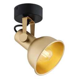 Lenora Dome Wall Lamp Gold, Black - thumbnail 3