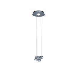 Nido Ceiling Pendant 25cm Round 1 + 1 Lights 6W + 5W LED 3000K, 800lm, Chrome