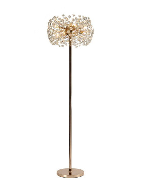 Salisbury Floor Lamp 8 Light G9 French Gold, Crystal - image 1