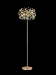 Salisbury Floor Lamp 8 Light G9 French Gold, Crystal - thumbnail 3
