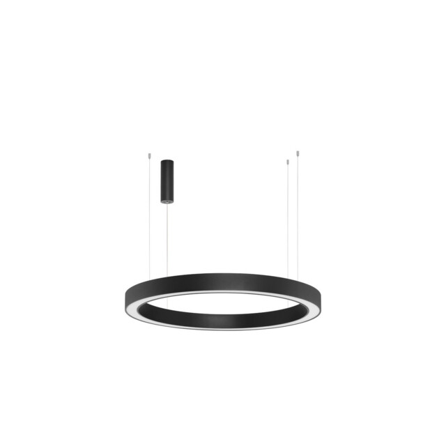 Morbido Integrated LED Pendant Ceiling Light Sandy Black Aluminium LED 80W 4373Lm 2700K - 4000K + Remote Control - image 1
