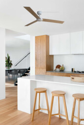 Rudder 132cm Ceiling Fan Matt White, Ash Blade, 3 Blade Reversible - thumbnail 3