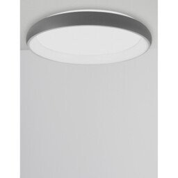 Albi 61cm Integrated LED Semi Flush Light Sandy Grey Aluminium LED 50W 3250Lm 3000K - thumbnail 5