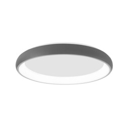 Albi 61cm Integrated LED Semi Flush Light Sandy Grey Aluminium LED 50W 3250Lm 3000K - thumbnail 1