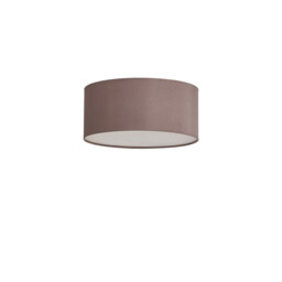 Baymont White 3 Light E27 Universal Flush Ceiling Fixture With 40cm x 18cm Dual Faux Silk Shade, Taupe/Halo Gold - thumbnail 5