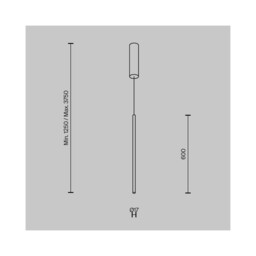 Halo Modern Slim Pendant Ceiling Light Brass 750lm White Shade - thumbnail 2