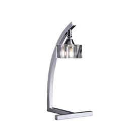 Cuadrax Table Lamp 1 Light G9, Polished Chrome - thumbnail 1