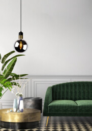 Julius Vintage Pendant Light - Ø 20cm - 1xE27 - Smoke Grey - thumbnail 5