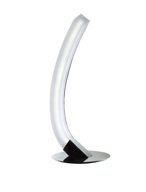 On Table Lamp Right 5W LED 3000K, 500lm, Polished Chrome, Frosted Acrylic - image 1