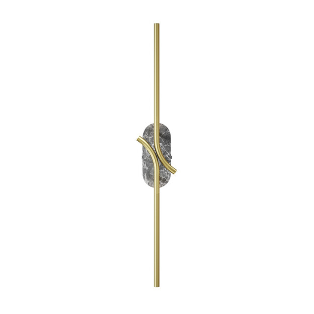 RenAIssance Modern Integrated LED Wall Lamp Brass, Grey 3000K 200lm White Shade - image 1