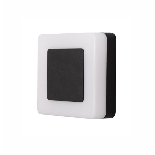 Tune Square Outdoor Modern Wall Lamp Sandy Black Aluminium LED 9W 620Lm 3000K IP65 - image 1