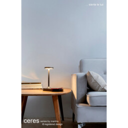 Ceres Table Lamp With Mobile Phone Induction Charger & USB Charger, 6W LED, 3000K, 450lm, White, 3yrs Warranty - thumbnail 5