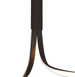 Nur XL Semi Flush Ceiling 50W LED 2800K, 3900lm, Frosted Acrylic, Brown Oxide - thumbnail 5