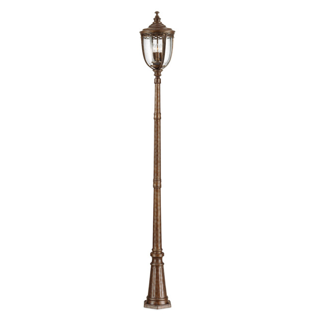 English Bridle 3 Light Large Outdoor Lamp Post British Bronze IP44, E14 - image 1