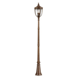 English Bridle 3 Light Large Outdoor Lamp Post British Bronze IP44, E14 - thumbnail 1