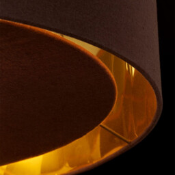 Balance 1 Light Round Ceiling Pendant Brown, Brass, E27 - thumbnail 5
