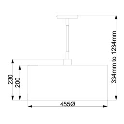Balance 1 Light Round Ceiling Pendant Brown, Brass, E27 - thumbnail 3