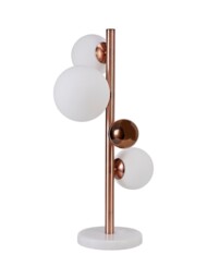 Newstead Table Lamp, 3 x G9, Antique Copper, Opal & Copper Glass - thumbnail 3