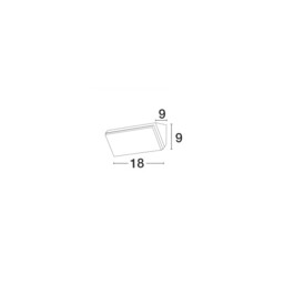 Keen Outdoor Down Wall Lamp Sandy Black Aluminium LED 12W 1080Lm 3000K IP65 - thumbnail 2