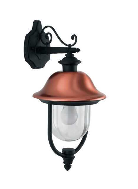 VENEZIA Outdoor DOWN Wall Lanterns Black, IP44 29x52.5x25cm