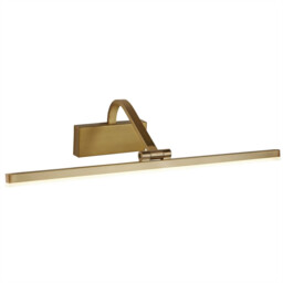 Integrated LED 1 Light Picture Wall Light Brushed Gold - thumbnail 1