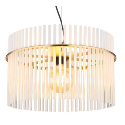 Gorley Pendant Ceiling Light Gold Colours Matt Opal Glass Shade 1x E27 - thumbnail 3