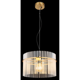 Gorley Pendant Ceiling Light Gold Colours Matt Opal Glass Shade 1x E27 - thumbnail 5