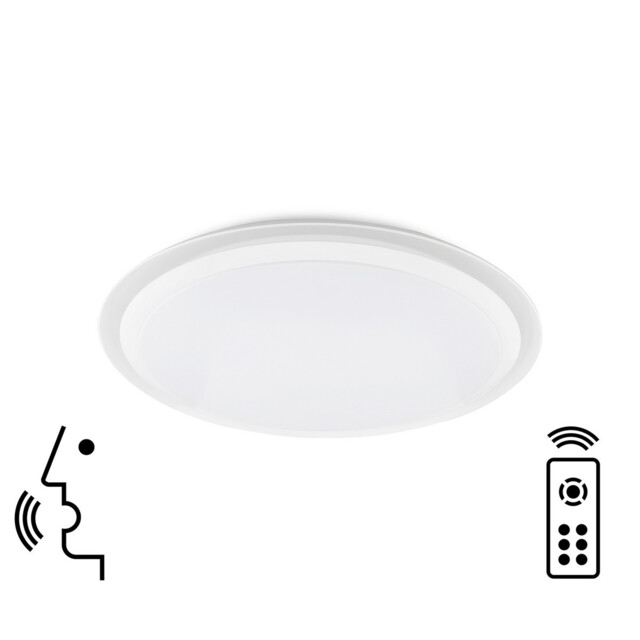 Edge Smart Ceiling, 56W LED, 3000-5000K Tuneable White, 3000lm, Remote Control, 3yrs Warranty - image 1