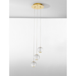 Brillante Integrated LED Pendant Ceiling Light Gold Aluminium LED 15W 664Lm 3200K - thumbnail 3