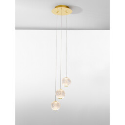 Brillante Integrated LED Pendant Ceiling Light Gold Aluminium LED 15W 664Lm 3200K - thumbnail 5