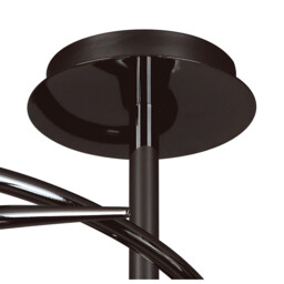 Amel Ceiling 3 Light L1/SGU10, Black Chrome - thumbnail 3