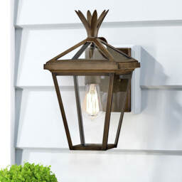 Palma 1 Light Small Outdoor Wall Lantern Burnished Bronze IP44 - thumbnail 3