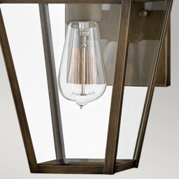 Palma 1 Light Small Outdoor Wall Lantern Burnished Bronze IP44 - thumbnail 5