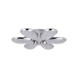 Lori Integrated LED Flush Multi Arm Ceiling Light Chrome, White - thumbnail 2
