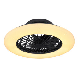 Travo Ceiling Fan Black LED Dimmable 3000-6500K Remote Control Timer - thumbnail 5