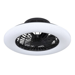 Travo Ceiling Fan Black LED Dimmable 3000-6500K Remote Control Timer - thumbnail 2