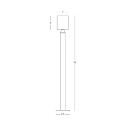 Altara 60cm Outdoor Bollard Sandy Black LED 3000K IP65 - thumbnail 3