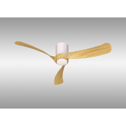 Nemo M 1.2m 24W LED Dimmable Ceiling Light With 32W DC Fan, 2700-5000K Remote Control, 3200lm, White/Wood - thumbnail 2
