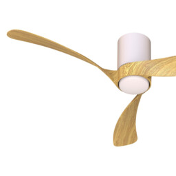 Nemo M 1.2m 24W LED Dimmable Ceiling Light With 32W DC Fan, 2700-5000K Remote Control, 3200lm, White/Wood - thumbnail 5