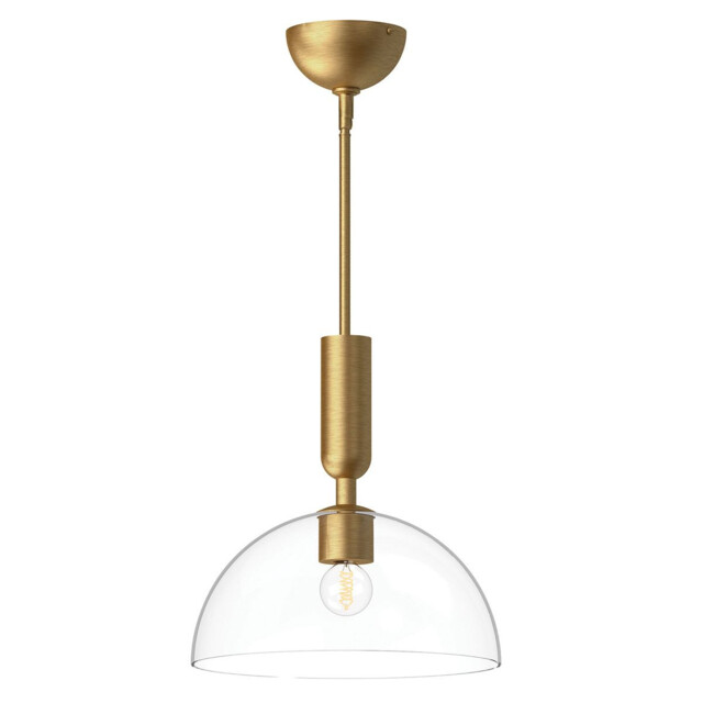 Alora Mood Jude Dome Pendant Ceiling Light Contemporary Brushed Gold 1x E27 - image 1