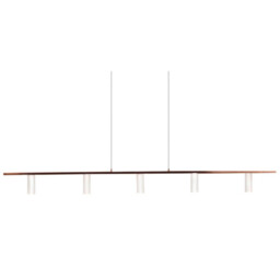 Twinline Straight Bar Pendant Ceiling Light Bronze