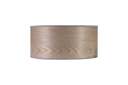 Jerusalem Round, 395 x 180mm Wood Effect Shade, Grey Oak, White Laminate - thumbnail 3