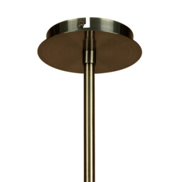Alaska Pendant Convertible To Semi Flush 4 Light L1/SGU10, Antique Brass - thumbnail 3