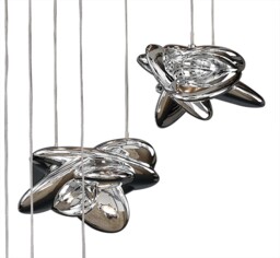 Nido Ceiling Cluster Pendant 62cm Round 5 + 4 Lights 30W + 20W LED 3000K, 4000lm, Chrome - thumbnail 5
