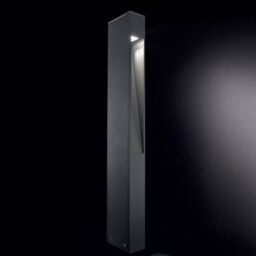 Mercurio 1 Light Outdoor Bollard Anthracite IP44, G9 - thumbnail 2