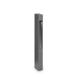 Mercurio 1 Light Outdoor Bollard Anthracite IP44, G9 - thumbnail 1