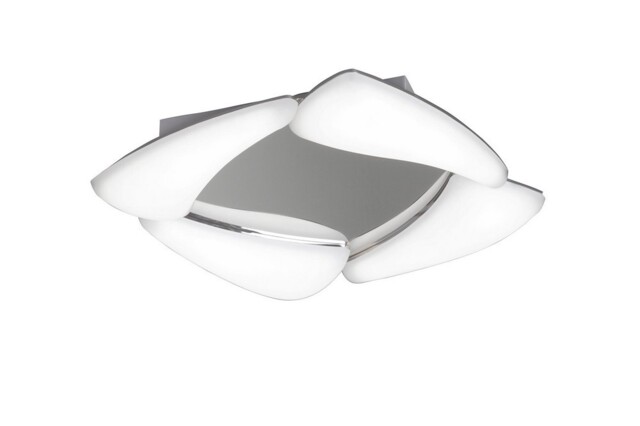Mistral Flush Flush Ceiling 24W LED 3000K, 2160lm, Polished Chrome, Frosted Acrylic - image 1